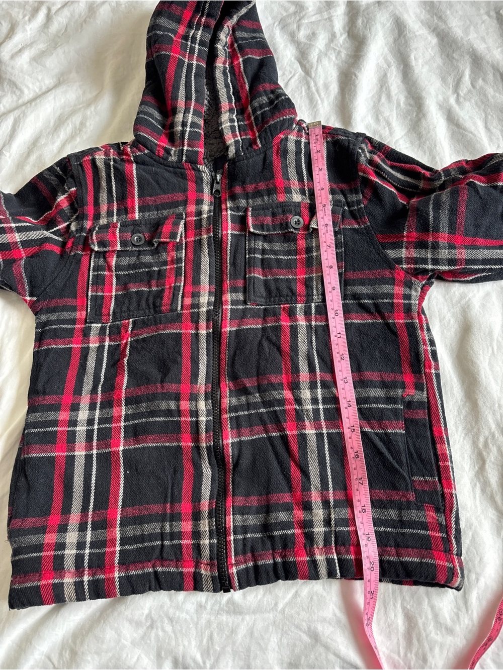 5/$25 💐 | youth flannel hoodie - Picture 4 of 5